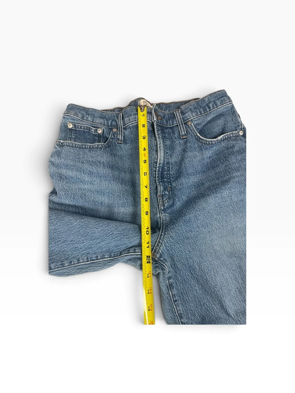 Madewell Blue High-Rise Wide-Leg Jeans